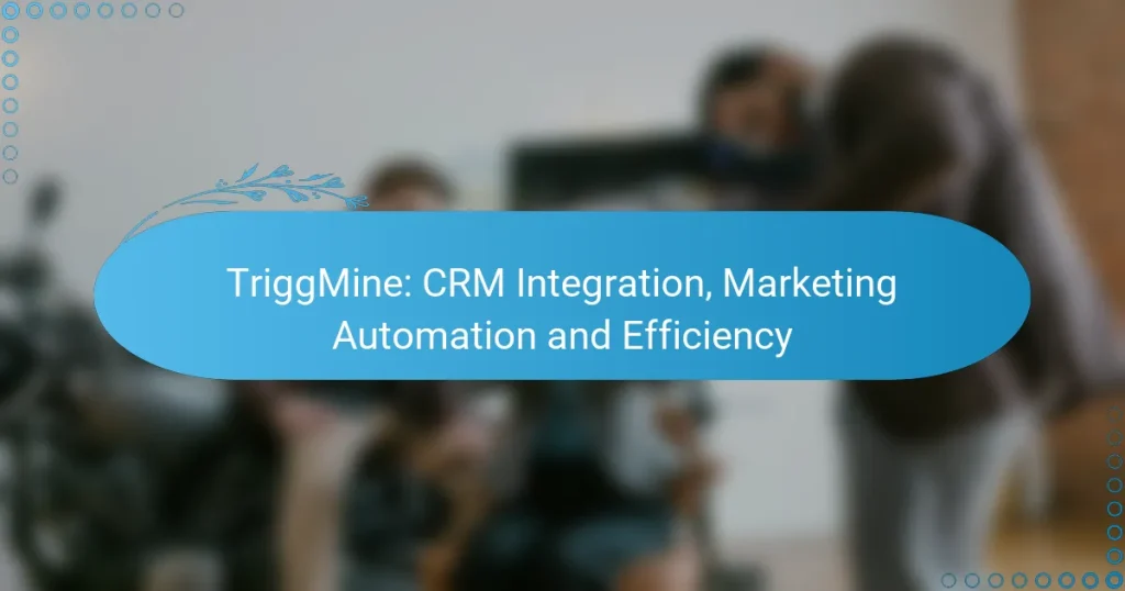 TriggMine: CRM Integration, Marketing Automation and Efficiency
