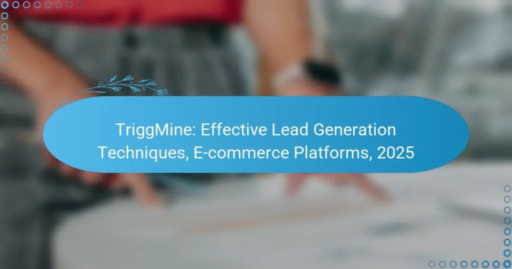 TriggMine: Effective Lead Generation Techniques, E-commerce Platforms, 2025