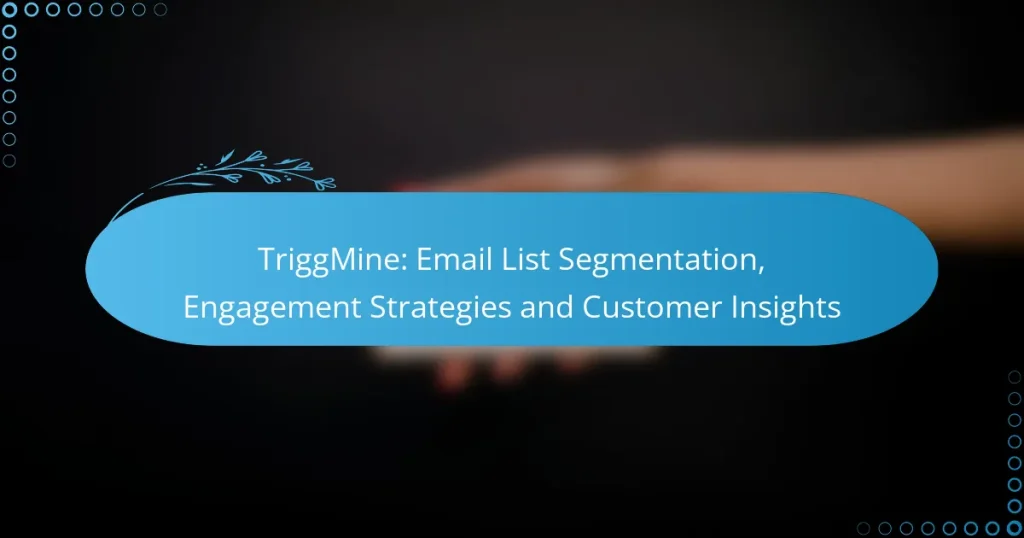 TriggMine: Email List Segmentation, Engagement Strategies and Customer Insights