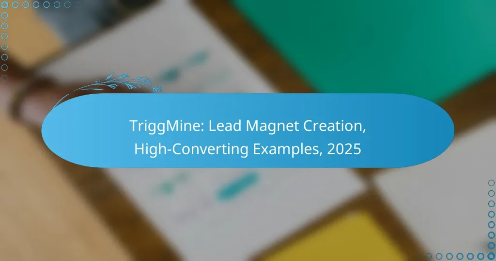 TriggMine: Lead Magnet Creation, High-Converting Examples, 2025